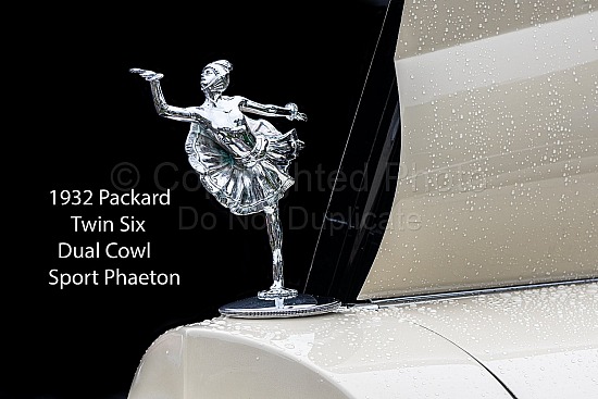 1932 packard, classic car hood ornament, color, dual cowl phaeton, dual cowl sport phaeton, packard, peerless, sport, twin six, 1932